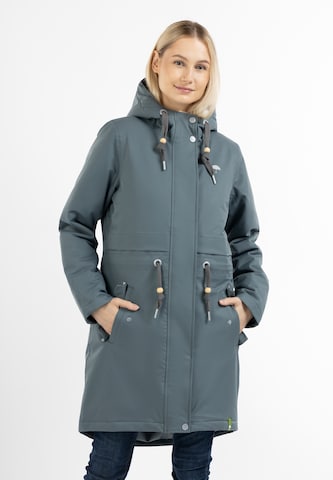 Schmuddelwedda Winterparka in Blauw: voorkant