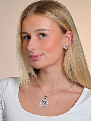 Akzent Jewelry Set 'Edelstahl silber' in Silver: front