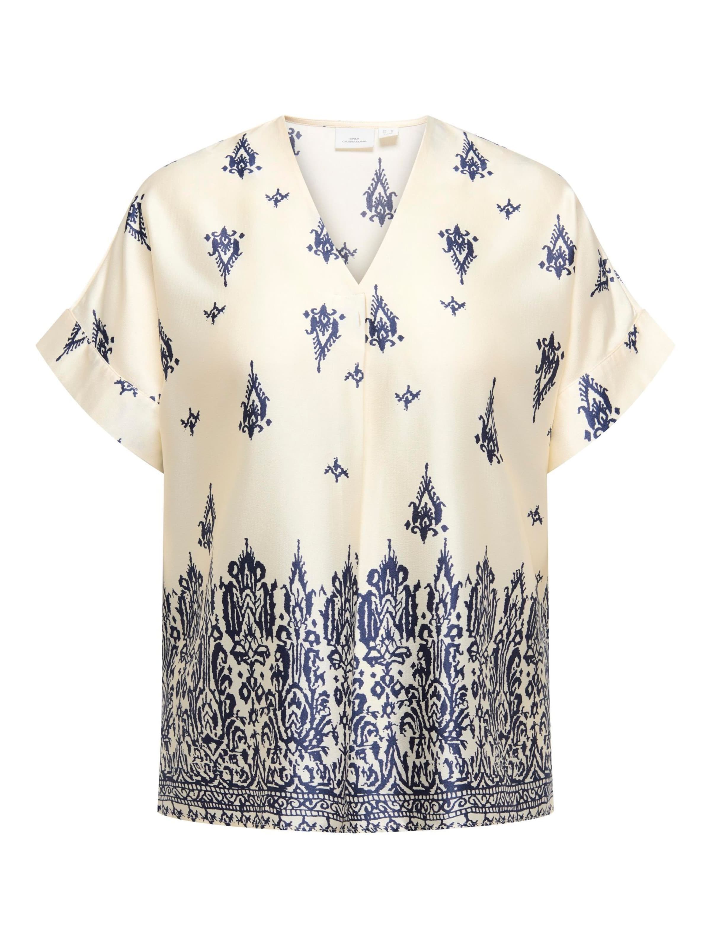 Camicia da donna 'CARAzli' di ONLY Carmakoma in bianco: frontale