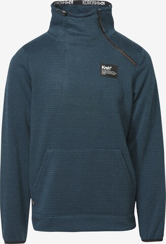 Sweat-shirt KOROSHI en bleu : devant