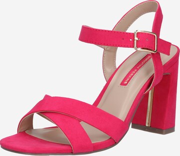 Dorothy Perkins Páskové sandály 'Selena' – pink: přední strana