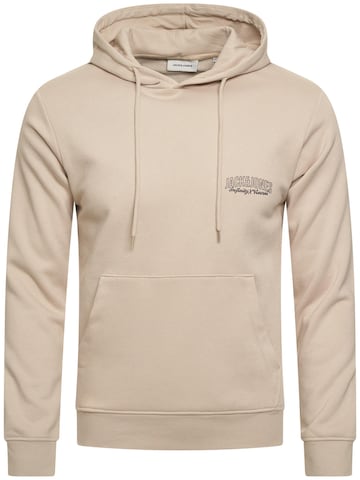 JACK JONES Sweatshirt 'JJINFINITYHOOD' in Beige