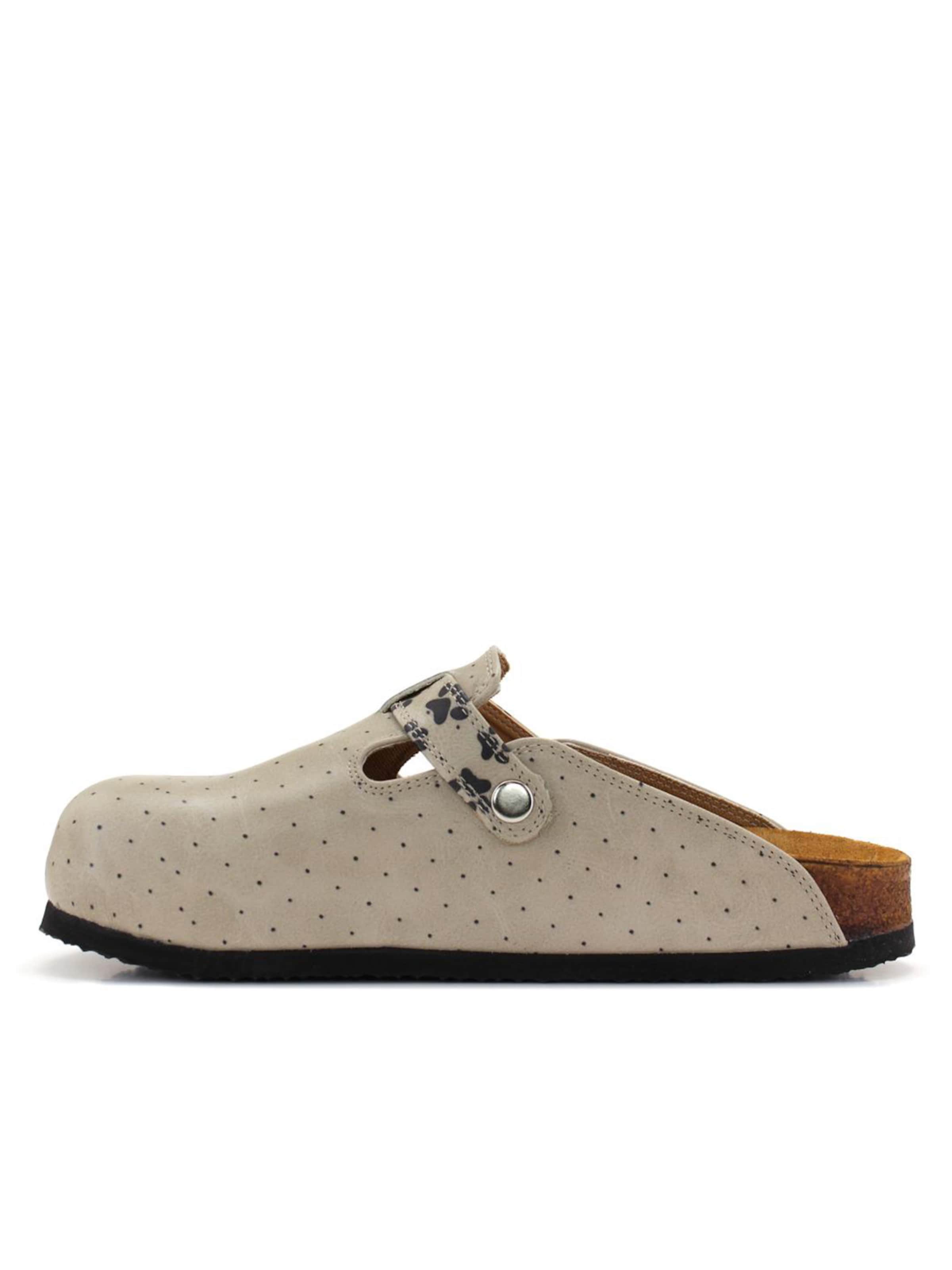 Clogs 'Women Calceo Black and Beige Clogs CAL5422 with cat design' di Goby in colori misti