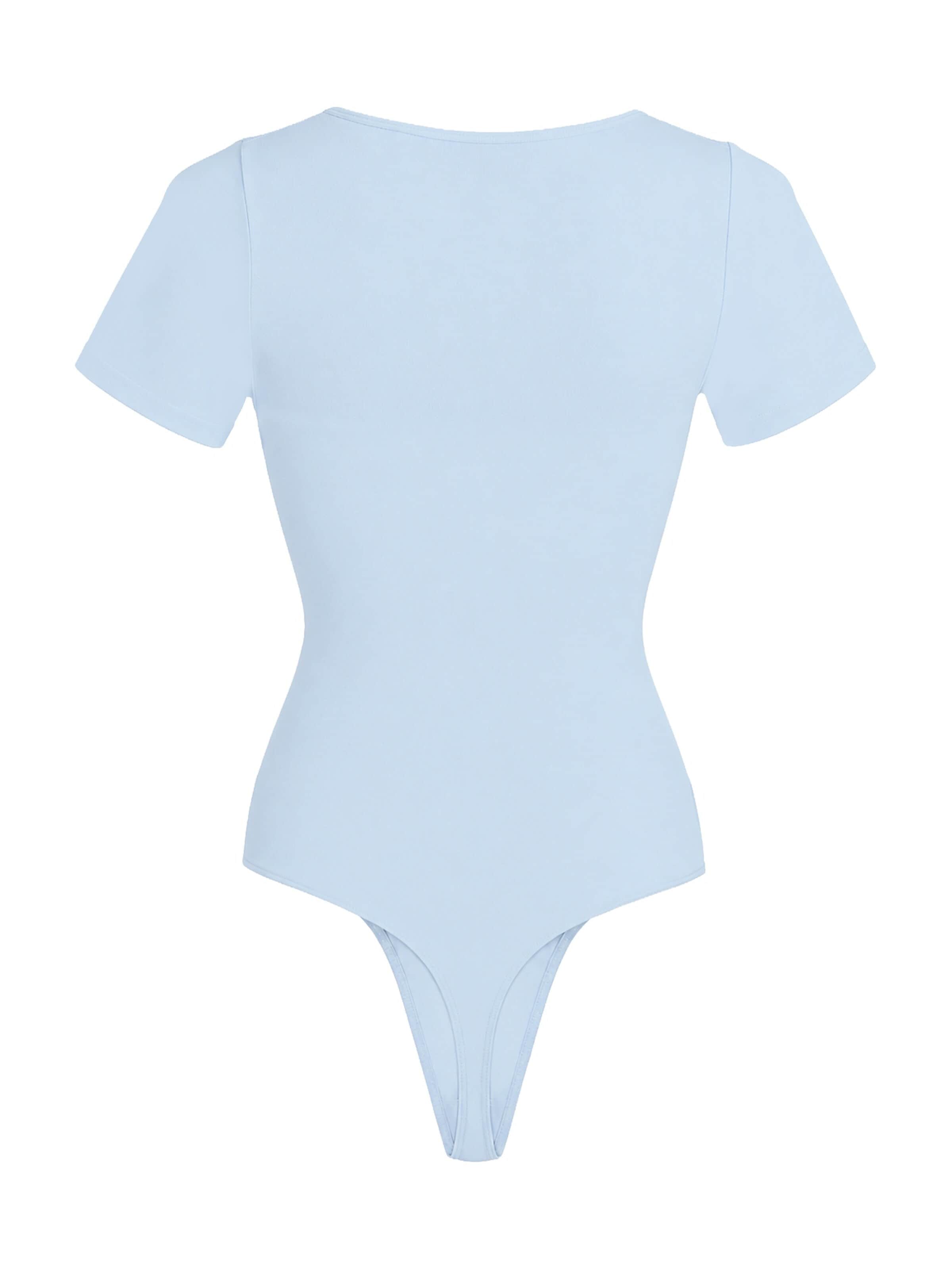 Body modellante 'Tshirt Sculpting Bodysuit with String' di cfab in blu