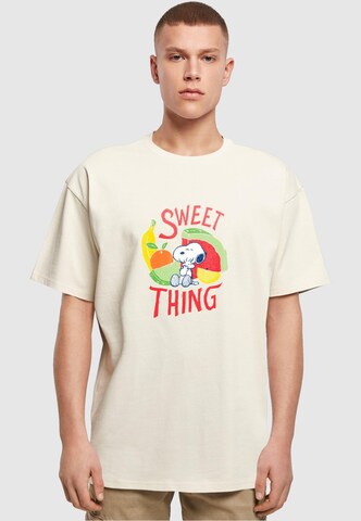 T-Shirt 'Ladies Peanuts - Sweet Thing' Merchcode en beige : devant