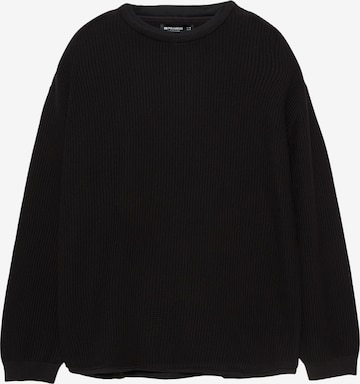 Pulover de la Pull&Bear pe negru: față