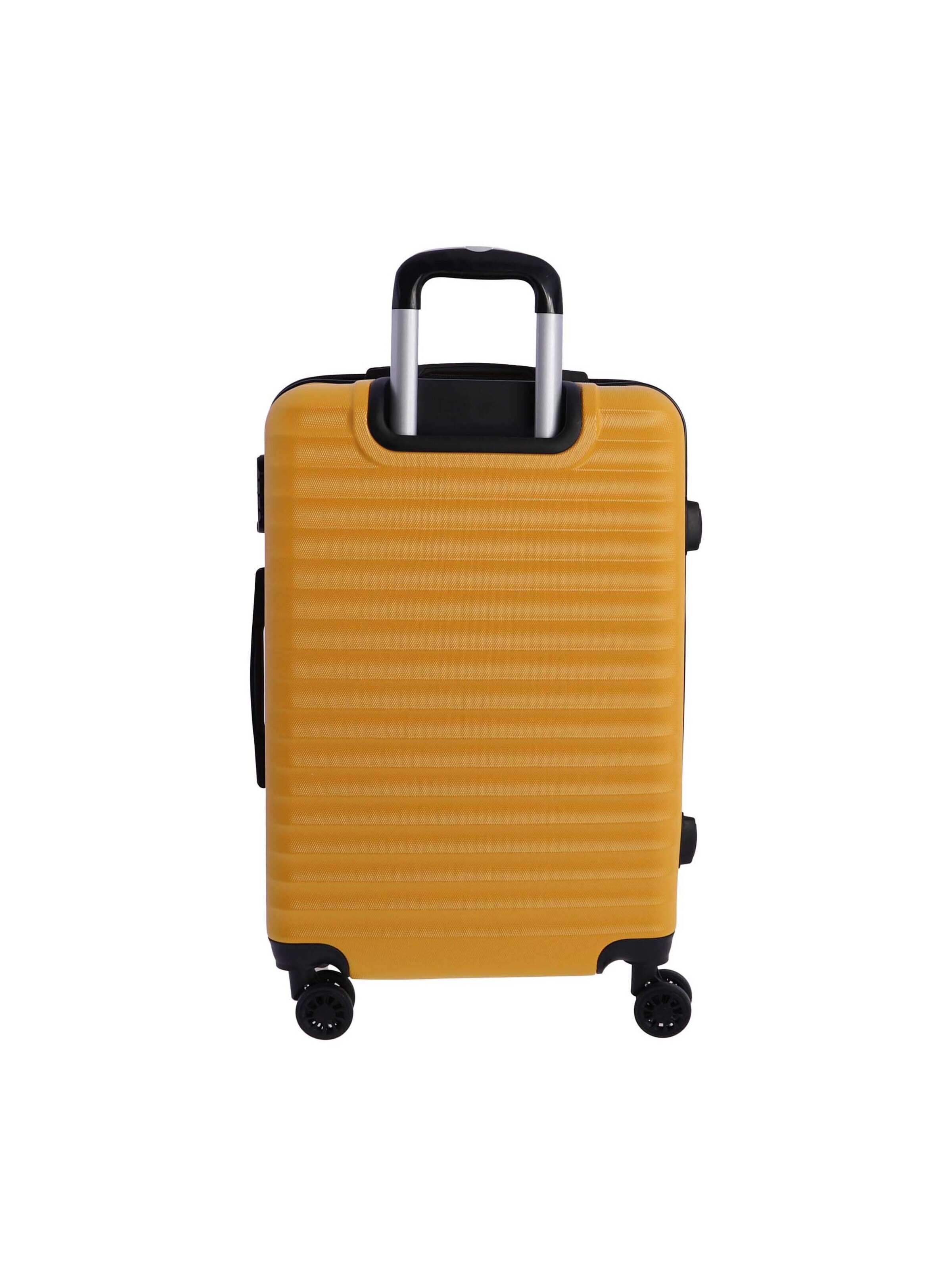 Don Algodon - Carrito 'DON ALGODON Maleta Mediana 23 kg | Maleta de Viaje Rígida con 4 Ruedas Dobles 360º, Candado TSA y Asa Telescópica | Equipaje Resistente al Agua para Viajes en Avión' en amarillo