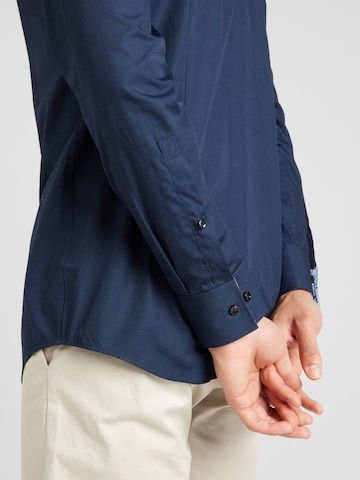 HUGO Slim fit Button Up Shirt 'Koey' in Blue