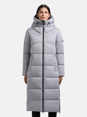 khujo Mantel 'Lima' in Grau: Vorderseite