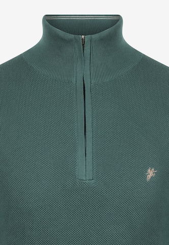 DENIM CULTURE Пуловер 'Chester' в зелено