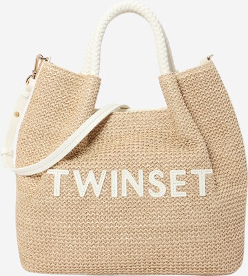 Twinset "Чанта тип ""Shopper""" в бежово: отпред