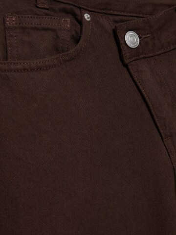 Pull&Bear Szeroka nogawka Jeansy w kolorze brązowy