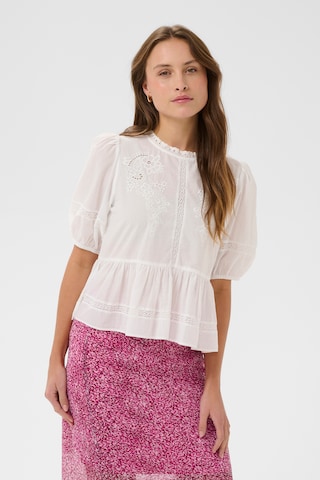 Chemisier 'SZRosaria' SAINT TROPEZ en blanc : devant