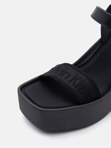 melns Calvin Klein Siksniņsandales