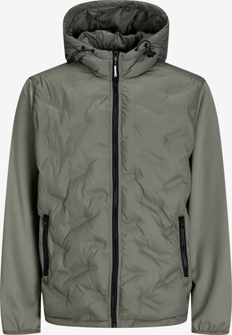 Veste mi-saison 'Hybrid' JACK & JONES en vert : devant