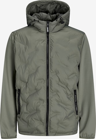 JACK & JONES Jacke 'JJHybrid' in Grün: Vorderseite