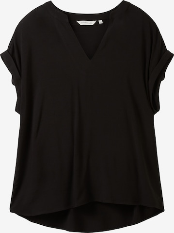 TOM TAILOR Bluse i svart: forside