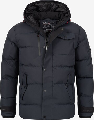 Geo Norway Winter Jacket in Blue: front