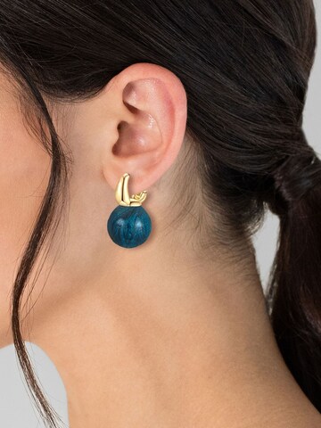 Yokoamii Oorbellen in Blauw: voorkant