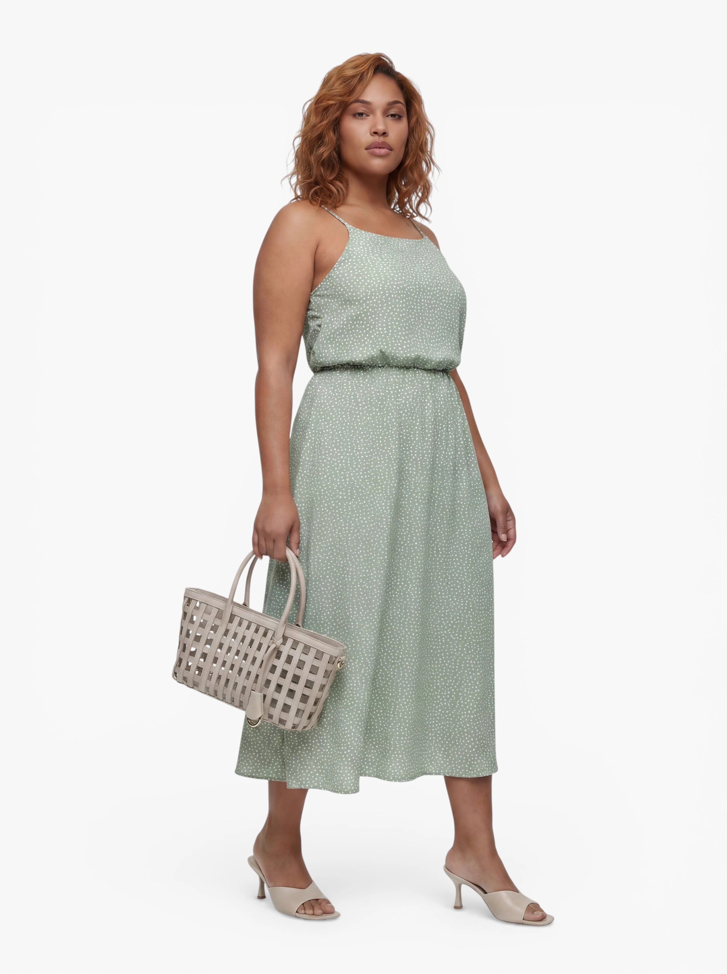 ONLY Carmakoma - Vestido 'CARWinner' em verde