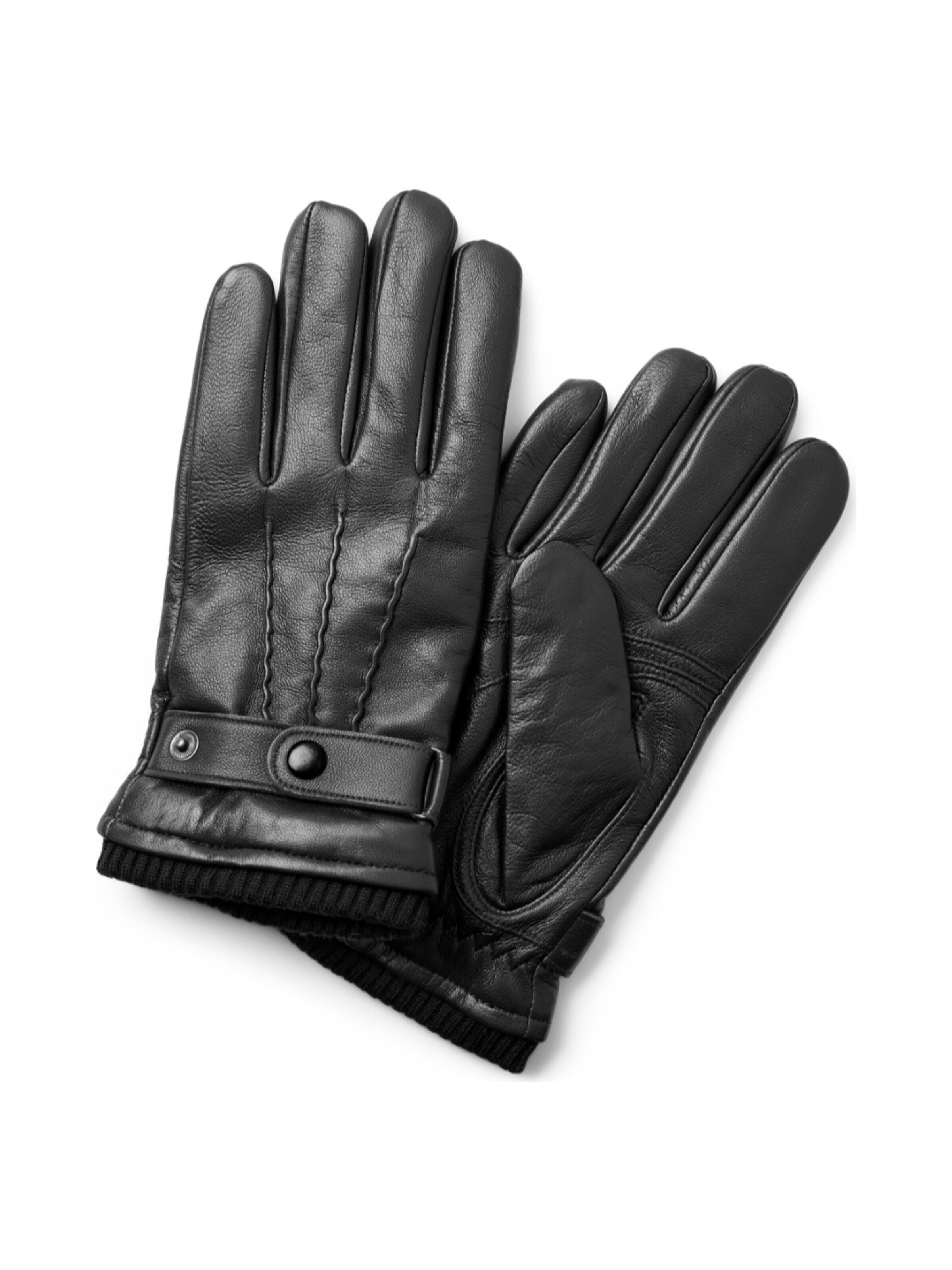 Trendhim Full finger gloves 'Fjeld' in Black: front