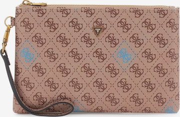 GUESS Clutch 'Milano' in Braun: Vorderseite