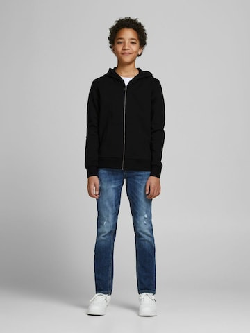 Jack & Jones Junior Zip-Up Hoodie in Black