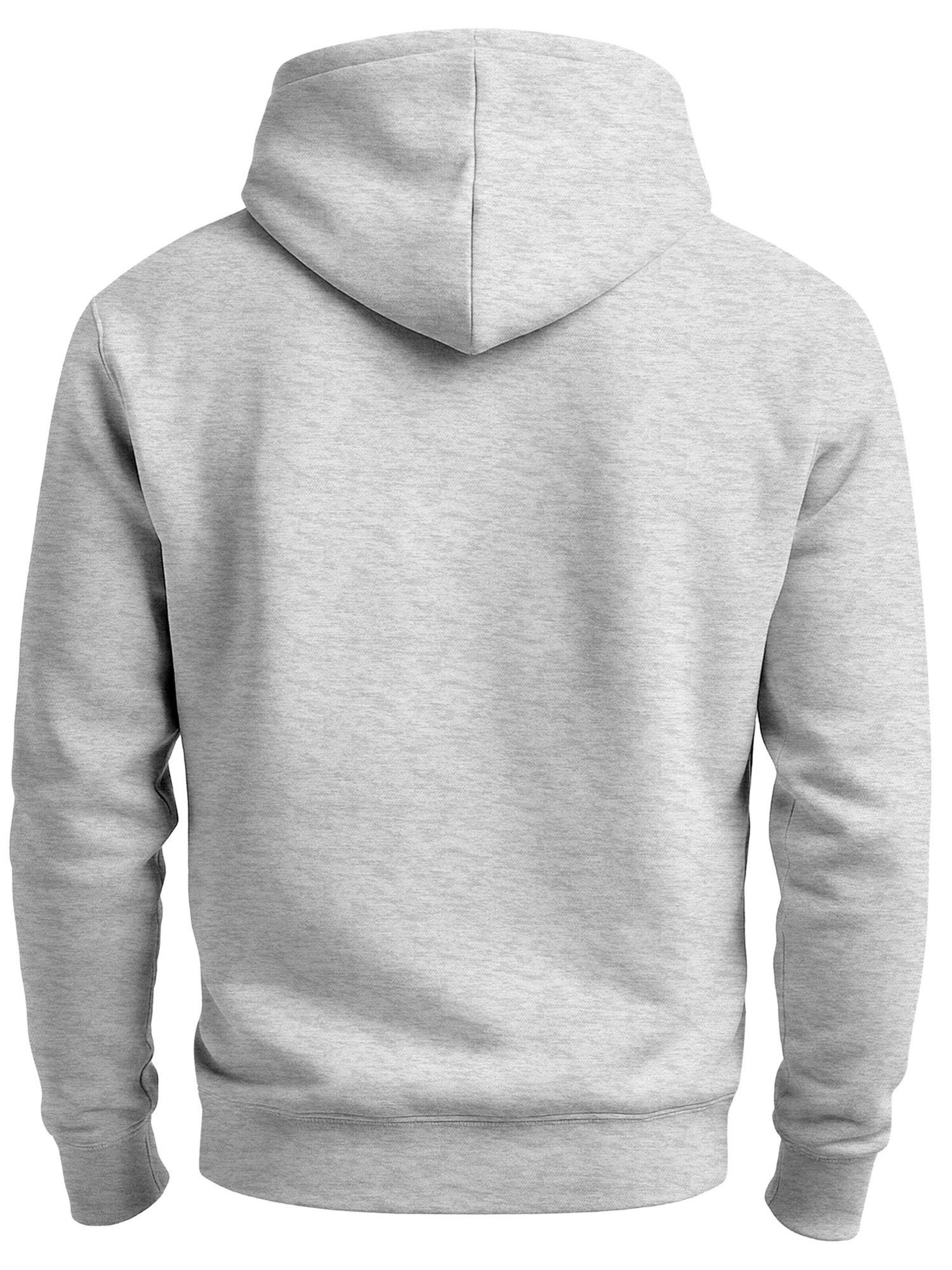 Neverless Zip-Up Hoodie 'Pine Trees' in Grey