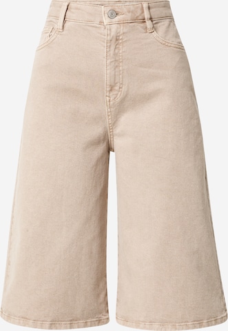 ESPRIT Zvonové kalhoty Džíny – béžová: přední strana