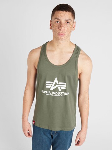 ALPHA INDUSTRIES - Camiseta en verde: frente