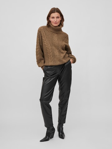 VILA Oversized Sweater 'TRIPS' in Brown