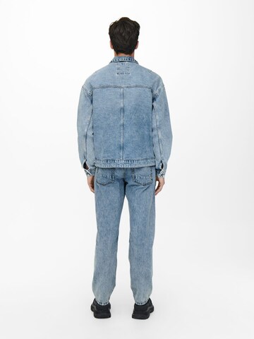 Only & Sons Loosefit Jeans in Blau