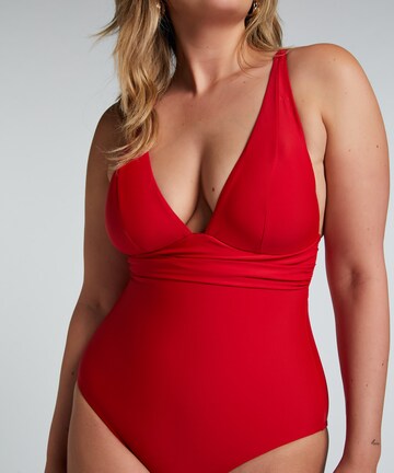 Hunkemöller Bralette Swimsuit 'Luxe' in Red