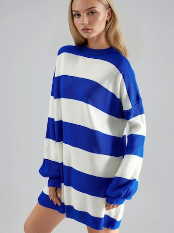 My fashion Gebreide jurk in Blauw