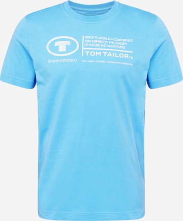 TOM TAILOR Shirt in Blue: front