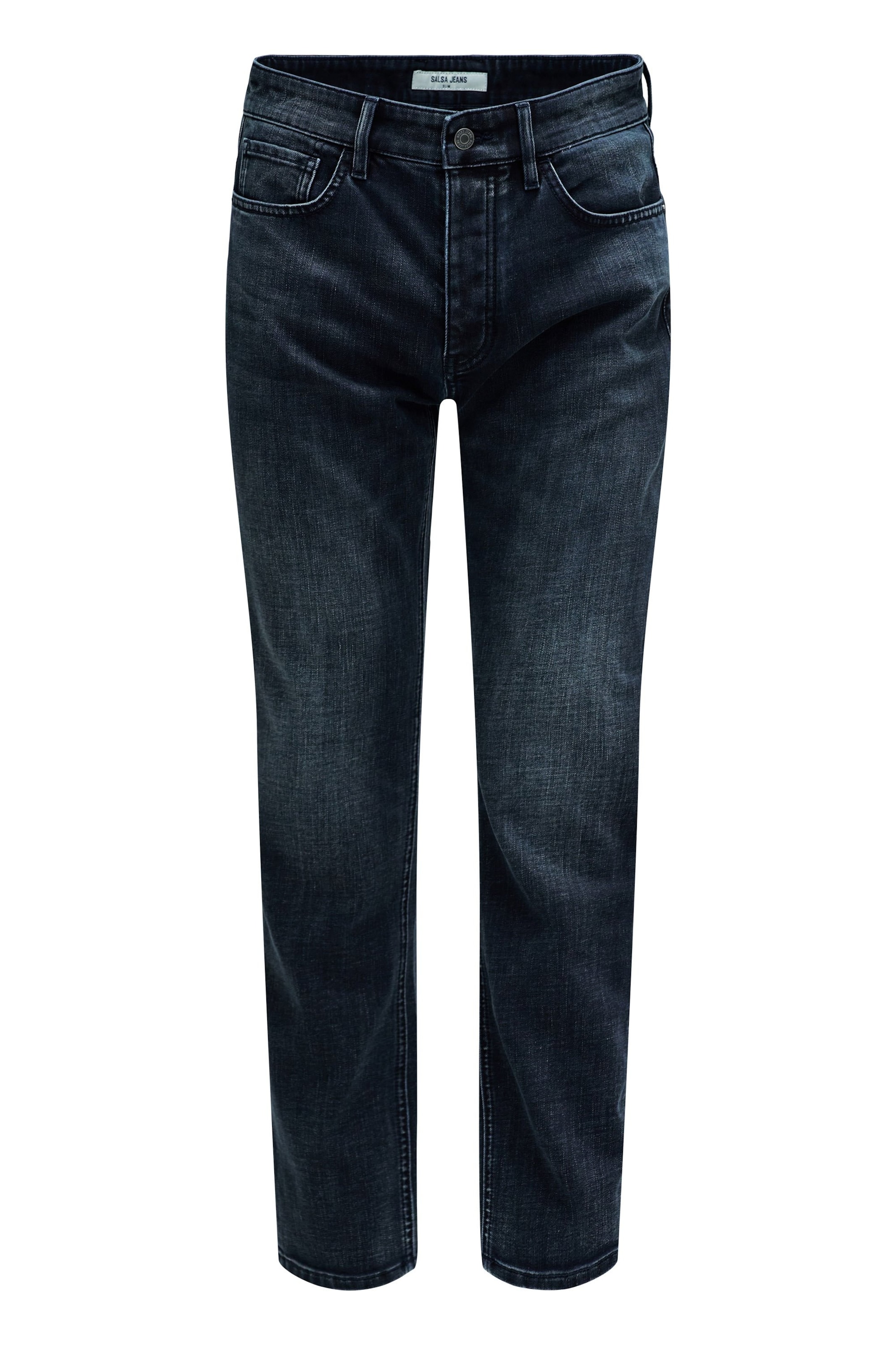 Salsa Jeans Slimfit Jeans in Blauw: voorkant