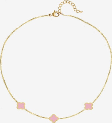 Cala Rose Necklace 'SUMMER CLOVER' in Pink: front