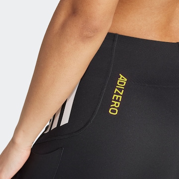 ADIDAS PERFORMANCE Skinny Sporthose 'Adizero' in Schwarz