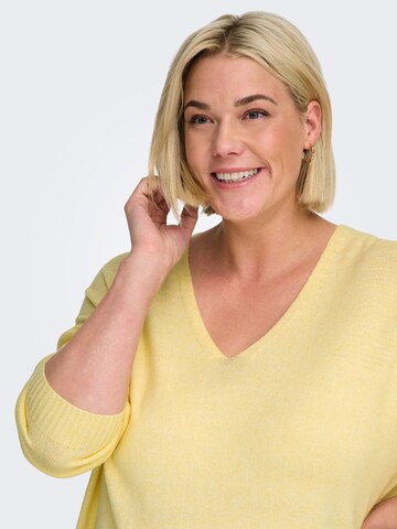 ONLY Carmakoma Sweater 'CARMargareta' in Yellow
