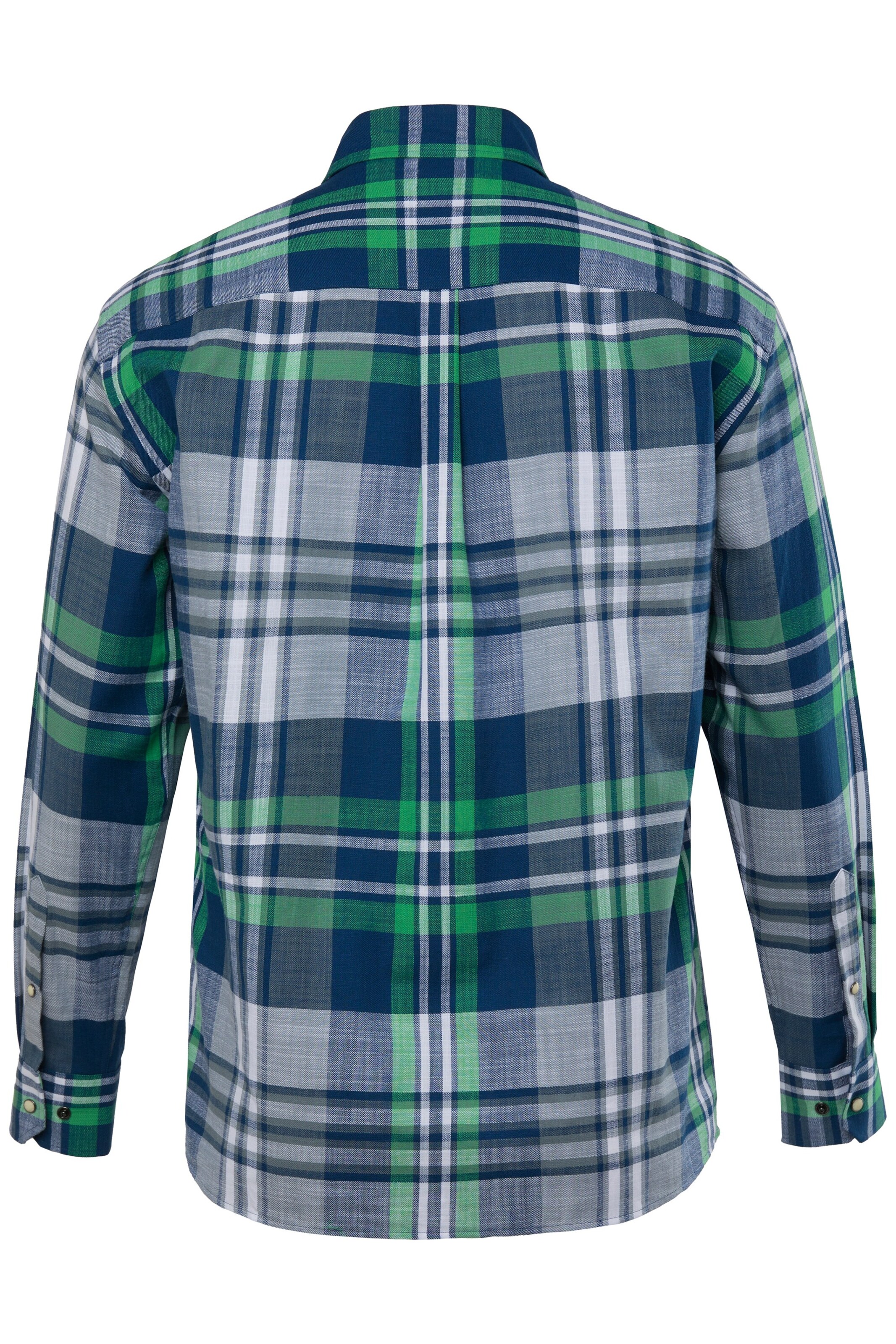 Men Plus Comfort fit Overhemd in Blauw