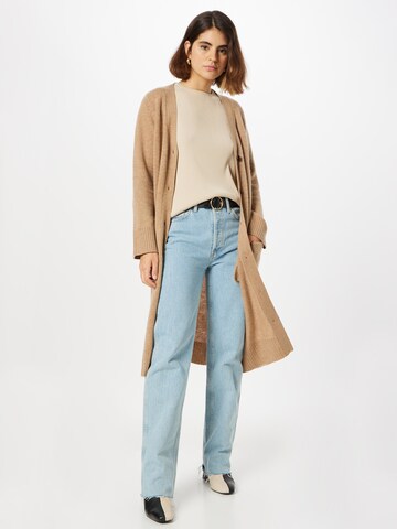 Pure Cashmere NYC Knit Cardigan in Beige