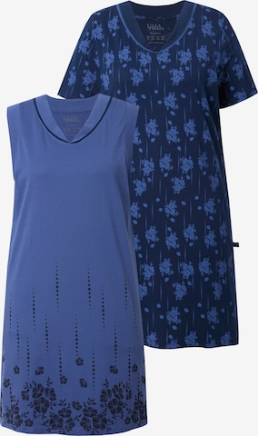 Ulla Popken Ночная рубашка в Синий: спереди