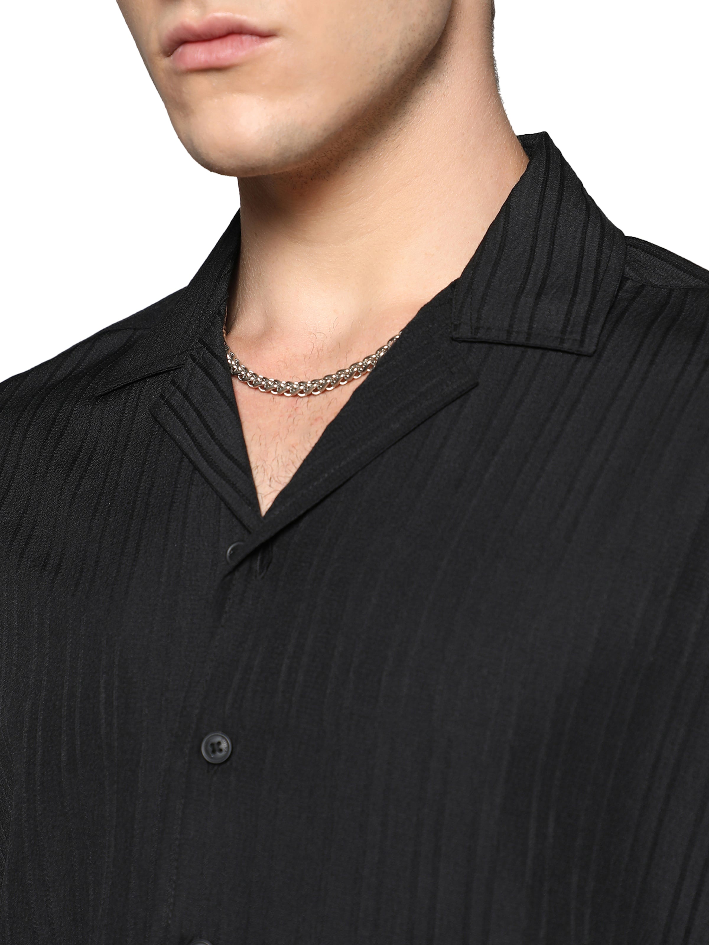 Regular fit Camicia 'Zion ' di Campus Sutra in nero