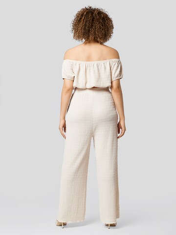 Wide Leg Pantalon 'Tamara' Guido Maria Kretschmer Curvy en beige