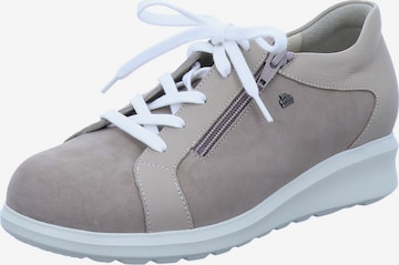 Finn Comfort Lace-Up Shoes 'Lisboa' in Grey: front