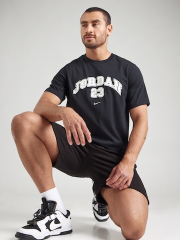 Tricou de la Jordan pe negru: față