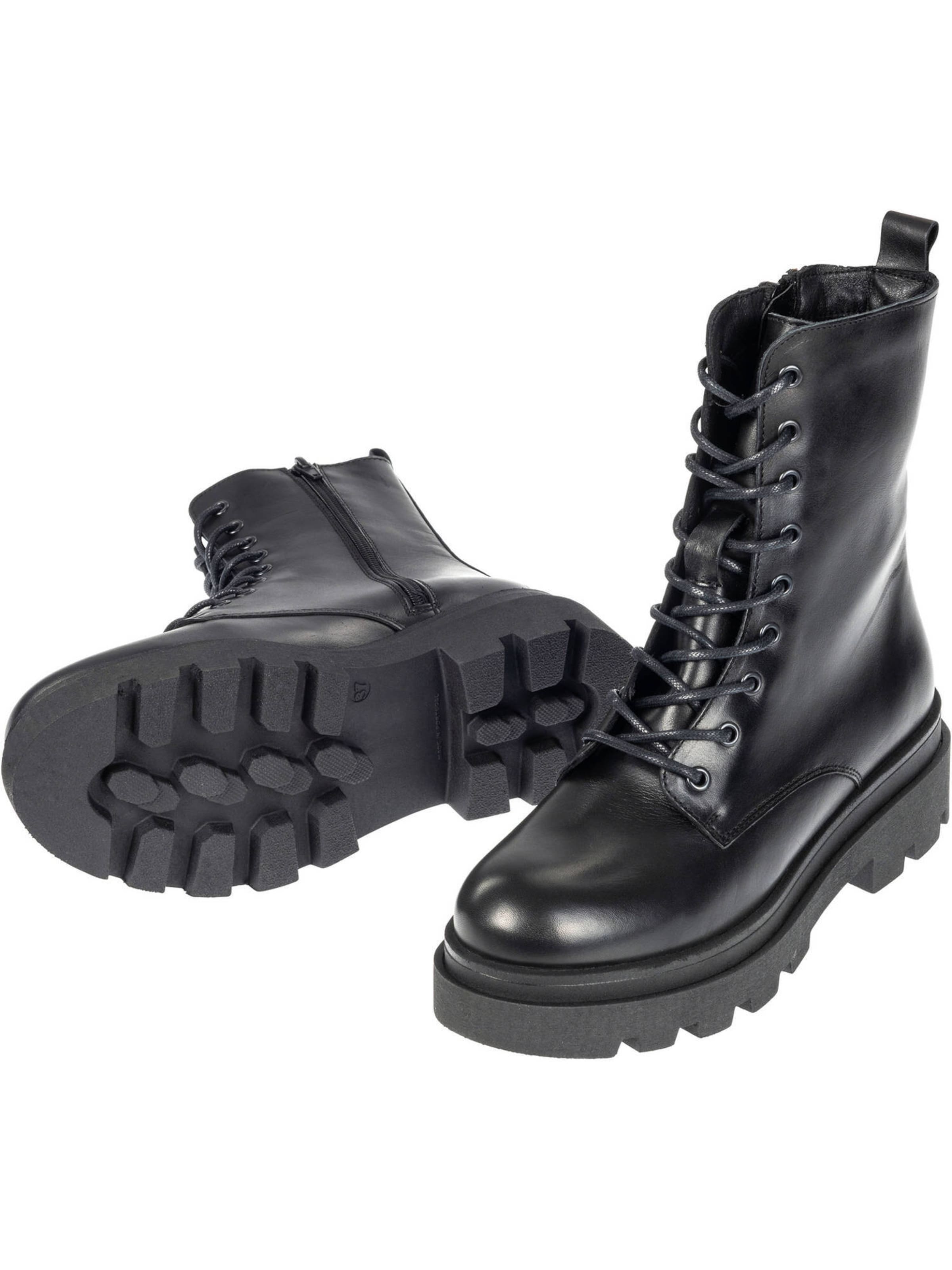 Bottines à lacets 'Alor' Palado en noir