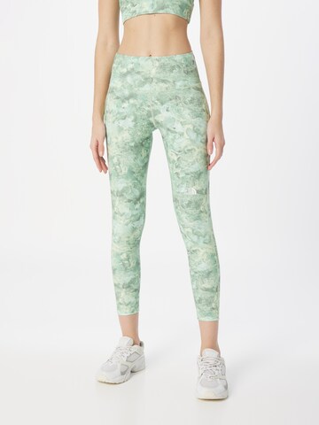 THE NORTH FACE Skinny Sportbroek in Groen: voorkant