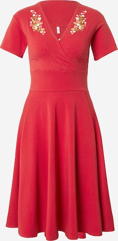 Blutsgeschwister Klänning 'Shalala Tralala Spring' i röd: framsida