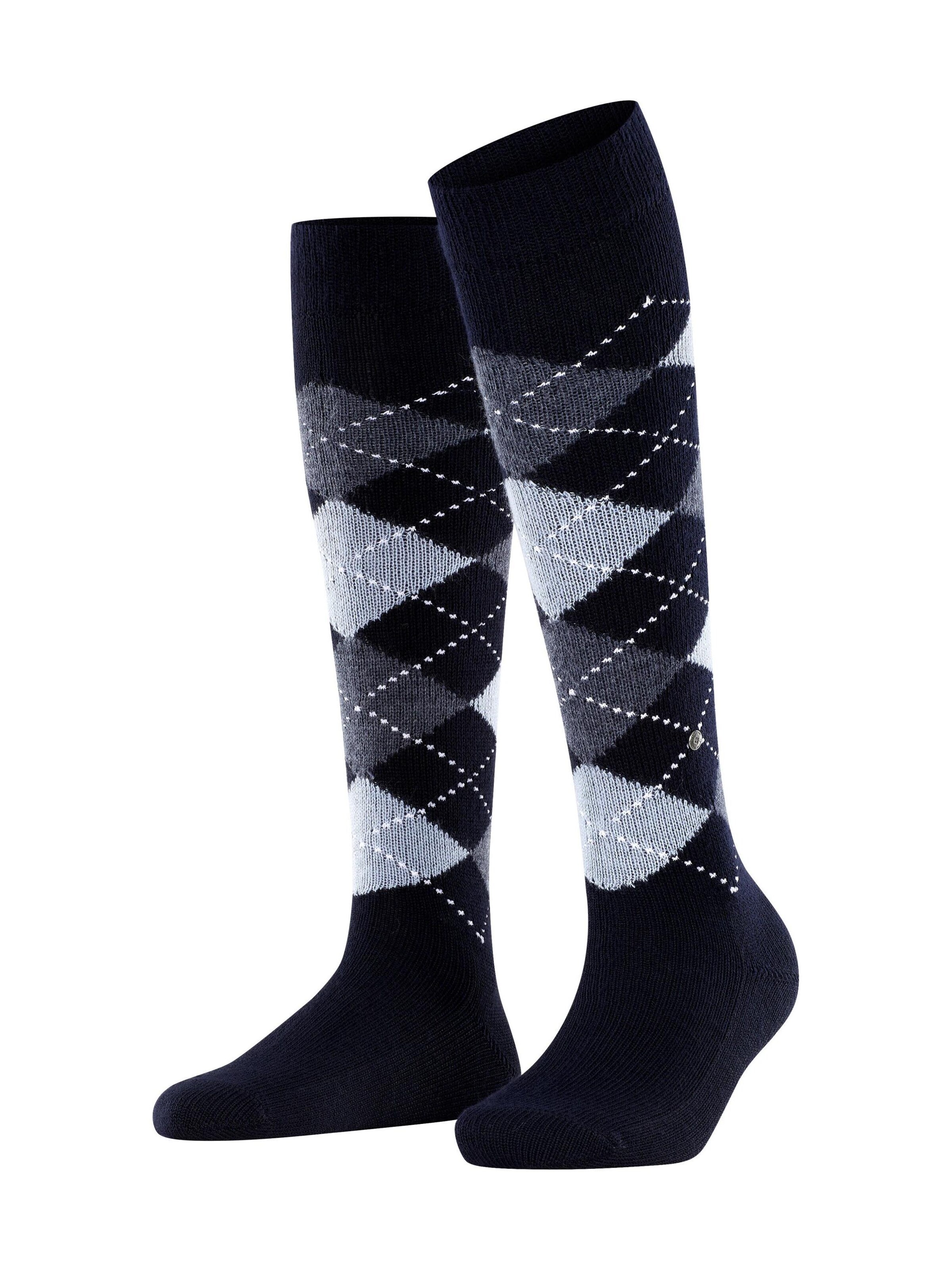BURLINGTON Overknee Strümpfe 'Whitby'‌‌‌‌‌ in Blau: Vorderseite
